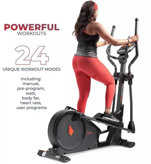 Alt view image 3 of 7 - Sunny Health & Fitness Premium Elliptical Exercise Machine Smart Trainer expert trainers on the Sunny Health & Fitness Sunny Fit APP