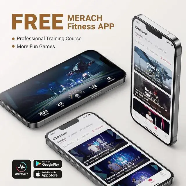 Alt view image 5 of 7 - MERACH Hyper-Quiet Magnetic Elliptical Machine Driving System 16 Levels For home