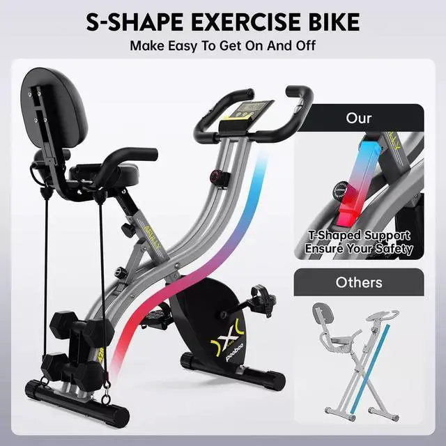 Alt view image 2 of 7 - Indoor Exercise Bike Stationary Bike Cycling Bicycle Cardio Fitness Workout Bike