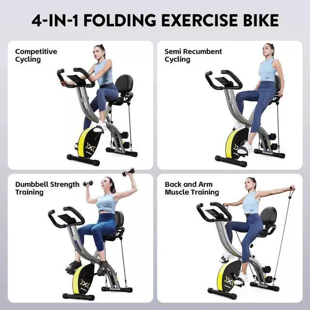Alt view image 3 of 7 - Indoor Exercise Bike Stationary Bike Cycling Bicycle Cardio Fitness Workout Bike