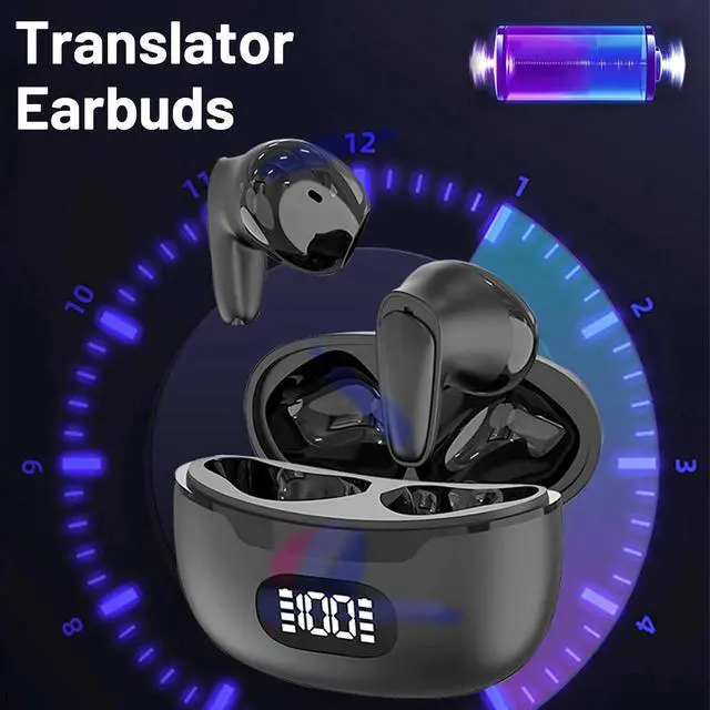 Alt view image 2 of 7 - Bluetooth Translator Earbuds 144 Languages Real Time Online OffLine Translation