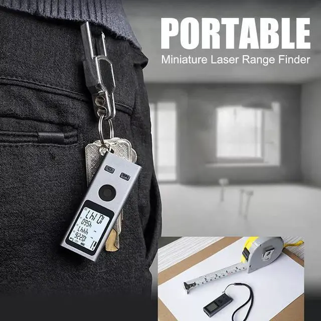 Alt view image 6 of 7 - Electronic Laser Rangefinder Protractor Digital Inclinometer Angle Measure 40M