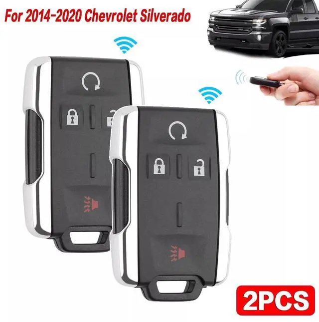 Alt view image 2 of 7 - 2x For 2014 2015 2016 2017 2018 Chevy Silverado 1500 Colorado Car Remote Key Fob
