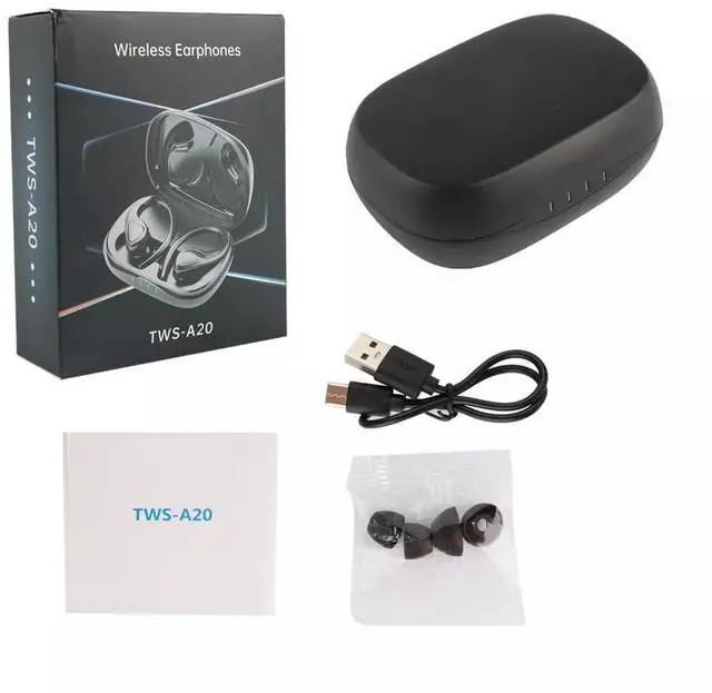 Alt view image 7 of 7 - Bluetooth 5.2 TWS True Wireless Headset Earphones HiFi Sport Earbuds Headphones