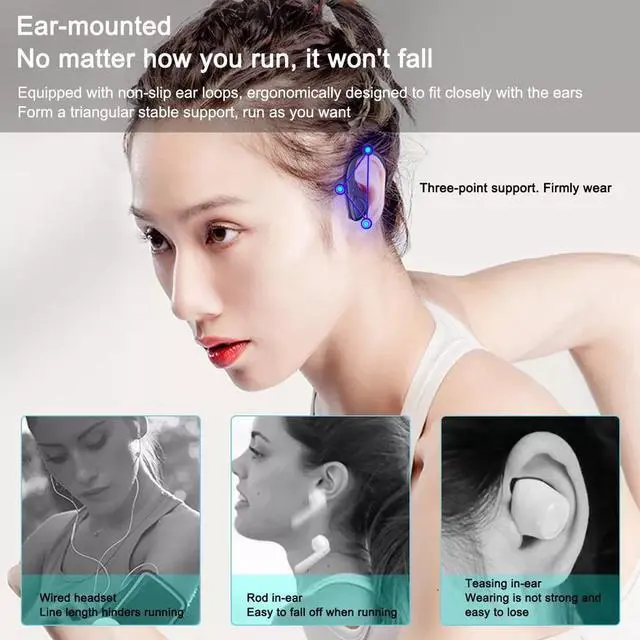 Alt view image 3 of 7 - Bluetooth 5.2 TWS True Wireless Headset Earphones HiFi Sport Earbuds Headphones