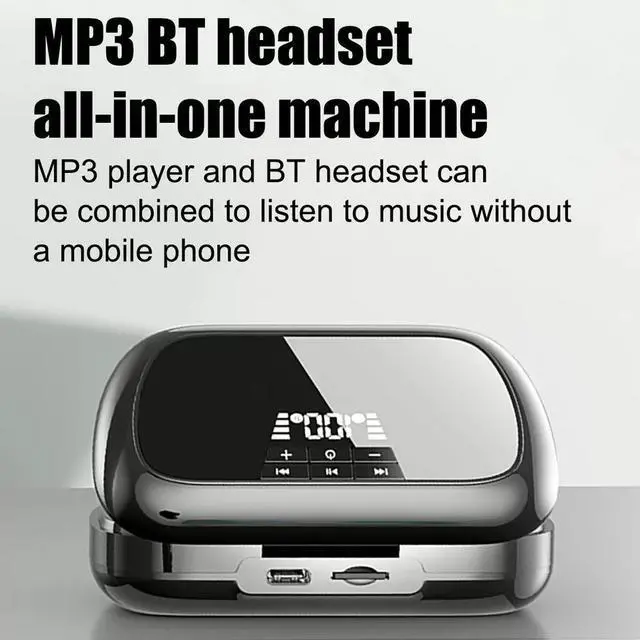 Alt view image 2 of 7 - TWS Bluetooth 5.3 Earbuds MP3 In-ear Headset Wireless Sport Headphones Earphones