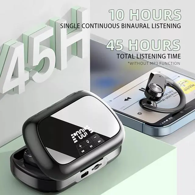 Alt view image 3 of 7 - TWS Bluetooth 5.3 Earbuds MP3 In-ear Headset Wireless Sport Headphones Earphones