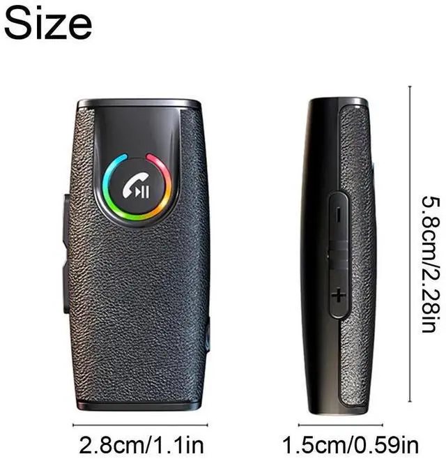 Alt view image 7 of 7 - Bluetooth Audio Music Receiver Transmitter Wireless 3.5mm AUX Home Car Adapter