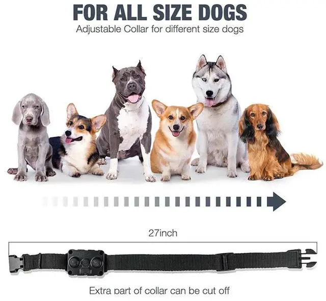 Alt view image 7 of 7 - Dog Puppy Training Collar Shock Vibration Rechargeable Remote Control 875Yard US