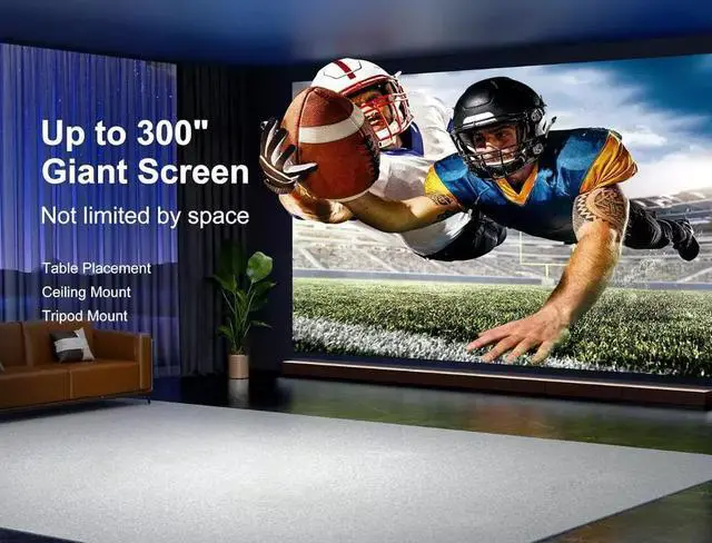 Alt view image 3 of 7 - Mini Projector Portable LCD 1080P HD Home Cinema Phone Projection