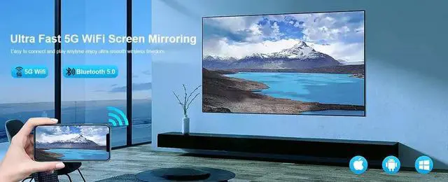 Alt view image 7 of 7 - Mini Projector Portable LCD 1080P HD Home Cinema Phone Projection