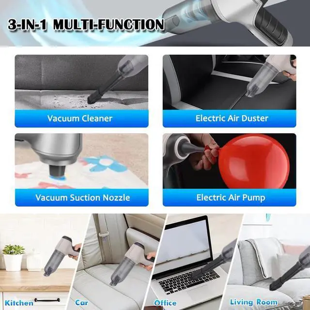 Alt view image 2 of 7 - 120W Cordless Handheld Vacuum Cleaner Small Mini Portable Car Auto Home Wireless