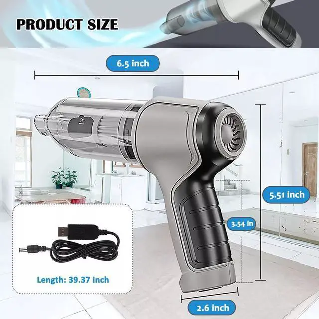 Alt view image 6 of 7 - 120W Cordless Handheld Vacuum Cleaner Small Mini Portable Car Auto Home Wireless
