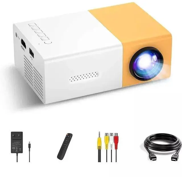 Alt view image 2 of 7 - LED Mini Projector Portable 1080P Home Theater Cinema Projector HDMI USB TV