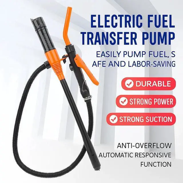 Main image of Portable Powered Battery Liquid Transfer Pump 2.4 GPM for Gasoline Diesel Fuel