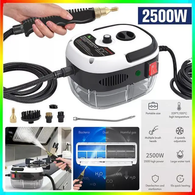 Main image of 2500W Handheld Pressurized Steam Cleaner High Temp Portable Cleaning Machine US