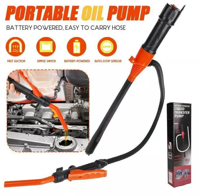 Main image of Portable Powered Battery Liquid Transfer Pump 2.4 GPM for Gasoline Diesel Fuel