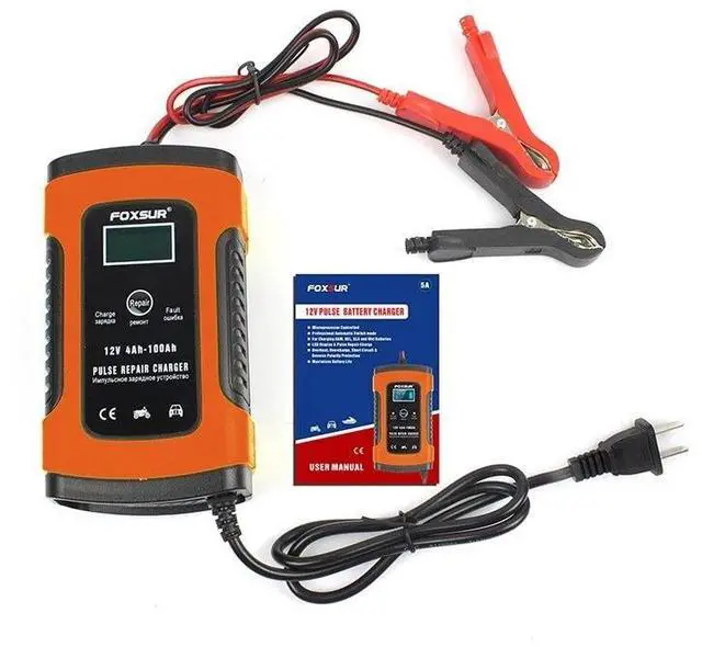 Alt view image 7 of 7 - 12V Smart Automatic Battery Charger Maintainer for Motorcycle Car Trickle Float
