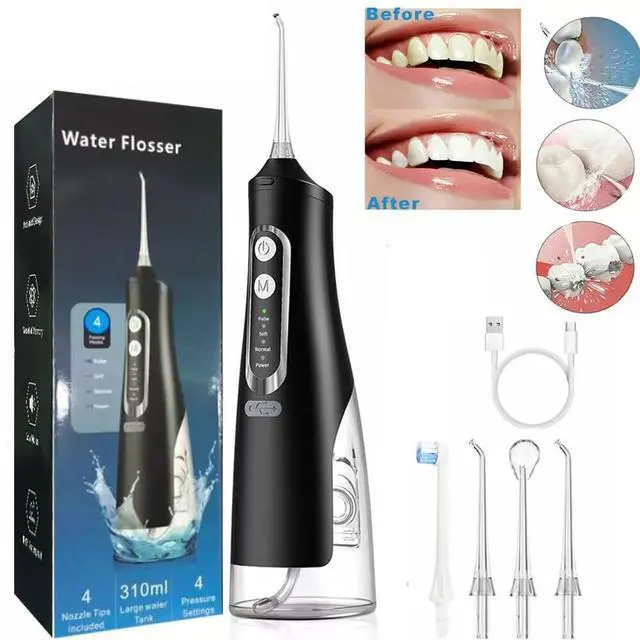 Alt view image 6 of 7 - Cordless Water Flosser Dental Oral Irrigator Water Floss Pick Teeth Cleaner New