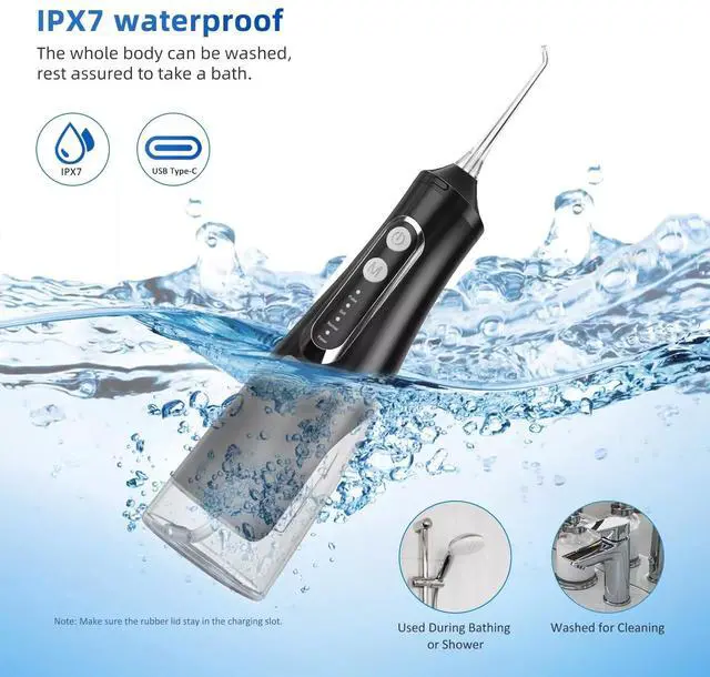 Alt view image 2 of 7 - Cordless Water Flosser Dental Oral Irrigator Water Floss Pick Teeth Cleaner New