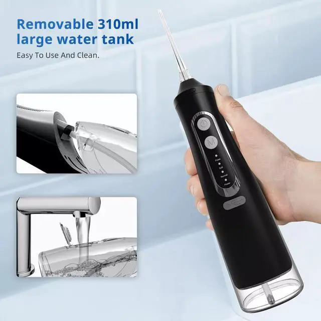 Alt view image 5 of 7 - Cordless Water Flosser Dental Oral Irrigator Water Floss Pick Teeth Cleaner New