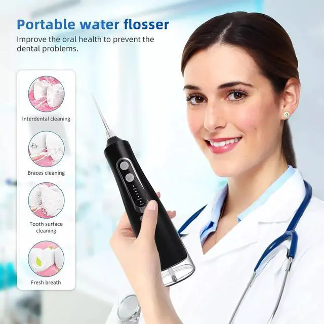 Alt view image 3 of 7 - Cordless Water Flosser Dental Oral Irrigator Water Floss Pick Teeth Cleaner New