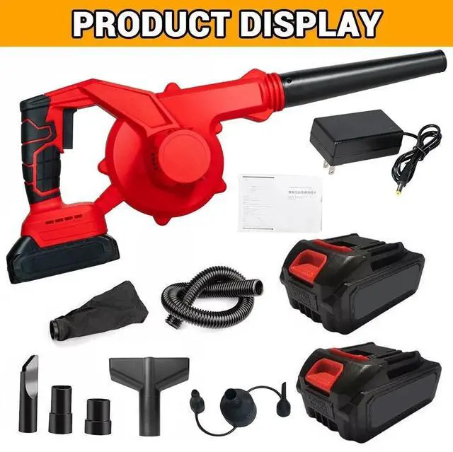 Alt view image 6 of 7 - Cordless Leaf Blower Vacuum Handheld Electric Leaf Blower With 2 Battery US