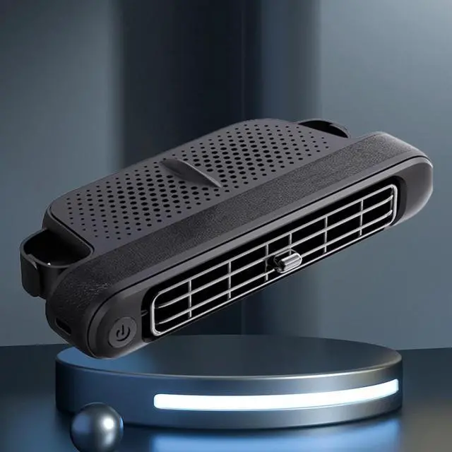 Alt view image 5 of 7 - Mini Car Mounted Seat Back Cooling Fan Portable 3 Speed Headrest Silent Cooler