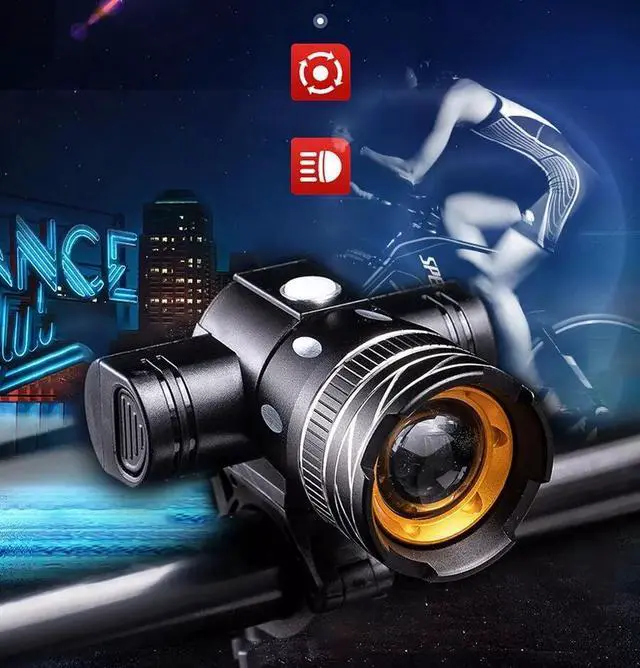 Alt view image 4 of 7 - Rechargeable LED Mountain Bike Lights 20000LM Bicycle Torch Front &Rear Lamp Set