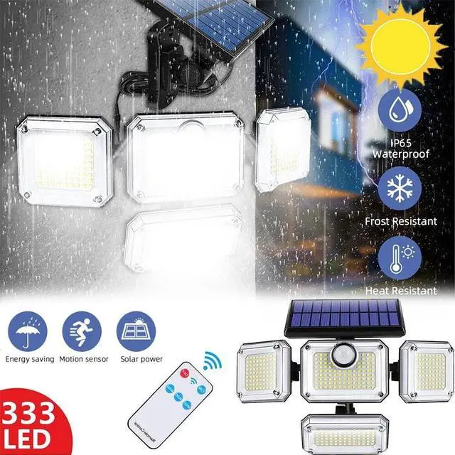 Main image of 333 LED Solar Lights Outdoor 3200LM Waterproof Motion Sensor Security Wall Lamp
