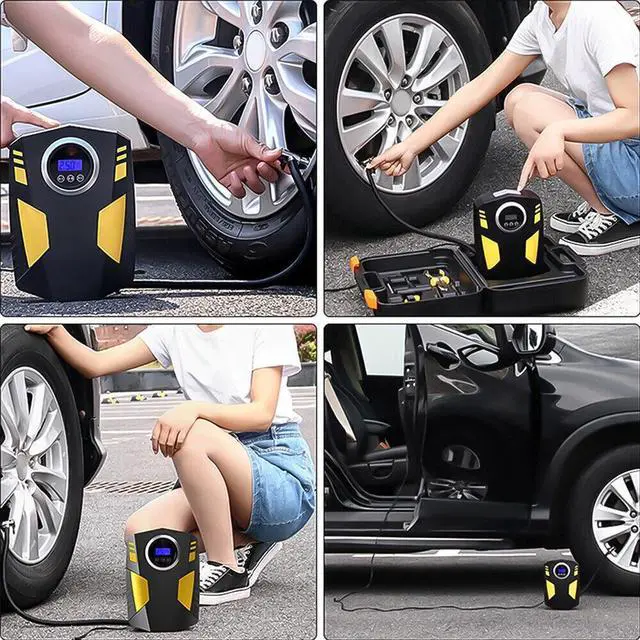 Alt view image 5 of 7 - 150PSI Car Tire Inflator 12V Digital Car Air Pump Compressor Electric Air Pump