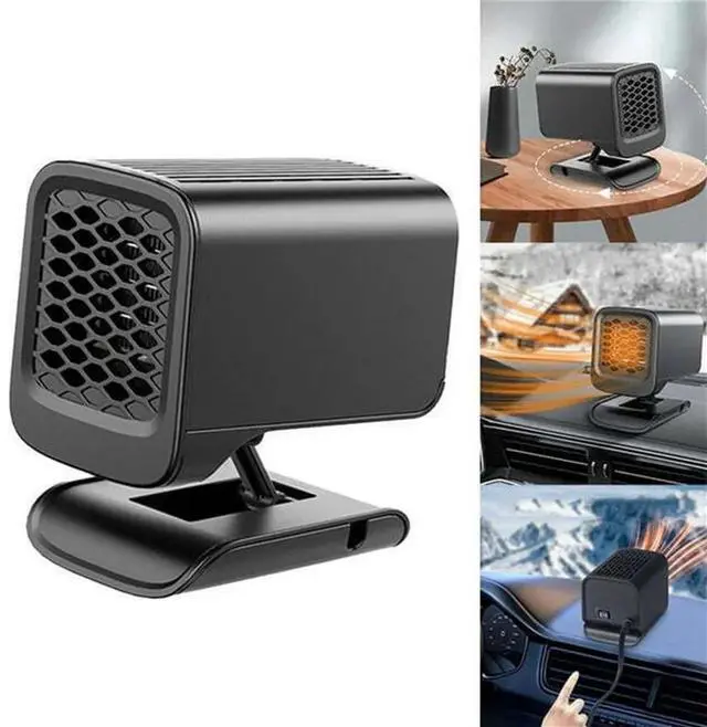 Alt view image 2 of 7 - 12V Car Heater Portable Electric Heating Fan Defogger 120W Defroster Demister