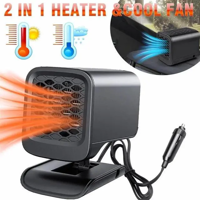 Alt view image 4 of 7 - 12V Car Heater Portable Electric Heating Fan Defogger 120W Defroster Demister