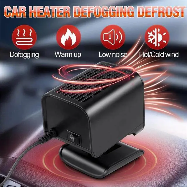 Alt view image 5 of 7 - 12V Car Heater Portable Electric Heating Fan Defogger 120W Defroster Demister
