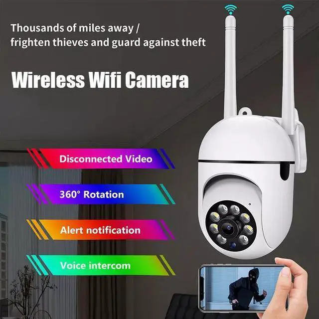 Alt view image 4 of 7 - 2-Pack Wireless 5G WiFi Security Camera System Smart Outdoor Night Vision 1080P