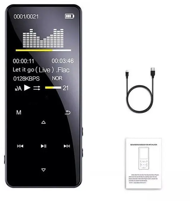 Alt view image 7 of 7 - MP4/MP3 Player Support 128GB Bluetooth Lossless Music FM Radio Recorder Sport US