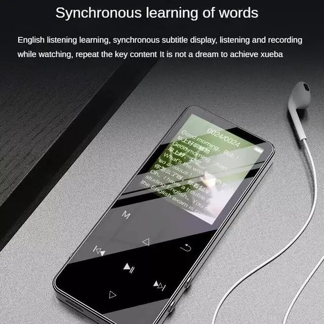 Alt view image 6 of 7 - MP4/MP3 Player Support 128GB Bluetooth Lossless Music FM Radio Recorder Sport US
