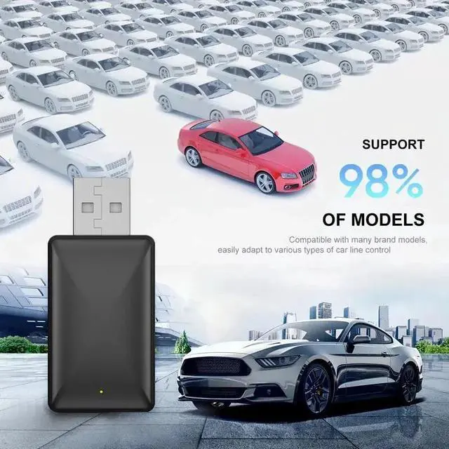 Alt view image 2 of 7 - 5GHz Wireless CarPlay Adapter For iPhone Apple Wireless Carplay Dongle,Plug Play