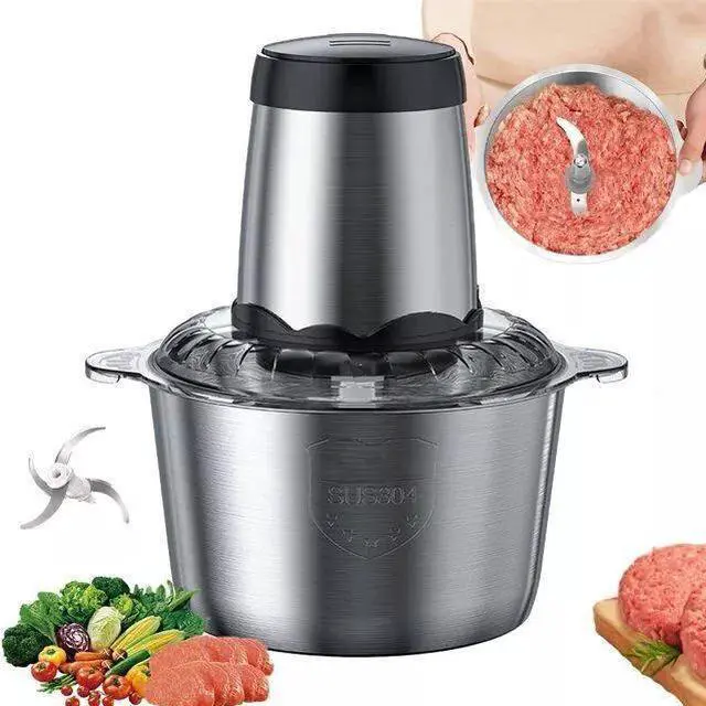 Alt view image 2 of 7 - Electric Meat Grinder Mincer Mixer Kitchen Blender Mini Food Chopper Processor