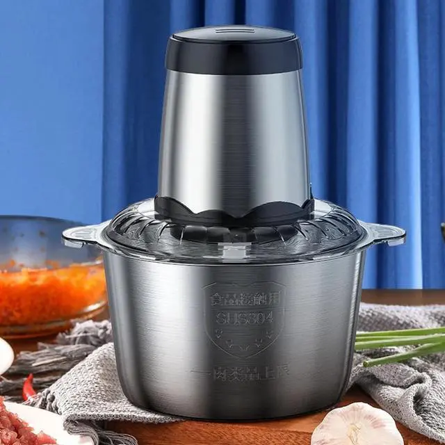 Alt view image 4 of 7 - Electric Meat Grinder Mincer Mixer Kitchen Blender Mini Food Chopper Processor