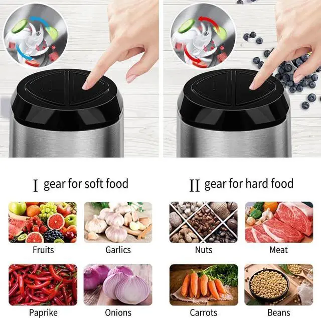 Alt view image 6 of 7 - Electric Meat Grinder Mincer Mixer Kitchen Blender Mini Food Chopper Processor