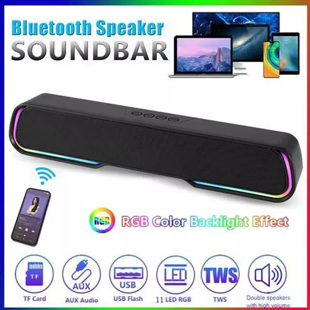 Main image of Wireless Surround Sound Bar 4 Speaker System Bluetooth Subwoofer TV Home Theater