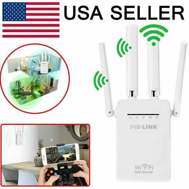 Alt view image 2 of 7 - Wifi Range Internet Extender 1200Mbps 5G Wireless Repeater Signal Booster Router