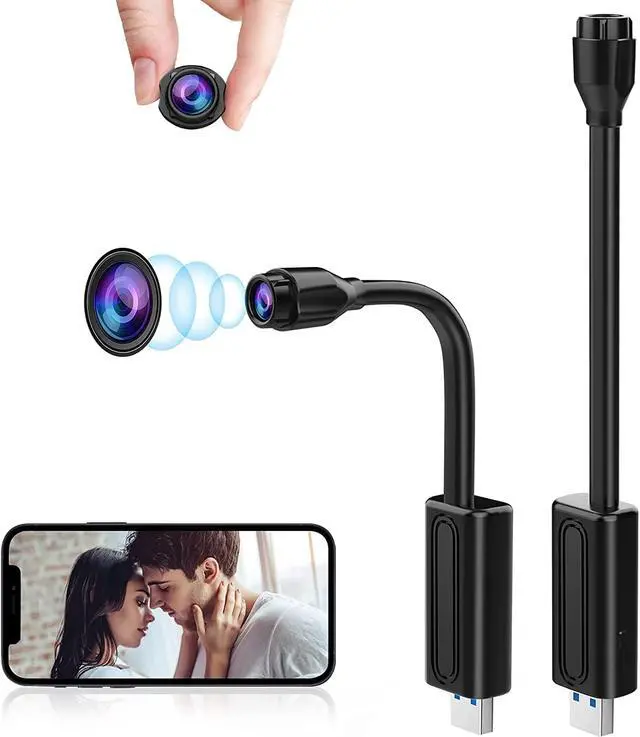 Main image of Mini Spy Camera WiFi Hidden Cameras Wireless Small Nanny Cam, USB Plug Hidden Spy Camera 1080P HD Security Camera with App Live Streaming, Motion/Sound Detection for Home/Office/Indoor