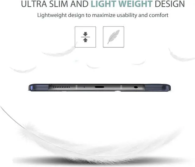 Alt view image 5 of 7 - Cover for  Galaxy Tab A7 Lite 8.7 Inch 2021 Tablet Model SM-T220/T225/T227Slim Stand Hard Back Shell Protective Case for Galaxy Tab A7 Lite 8.7 -Navy