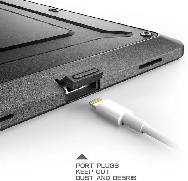 Alt view image 6 of 6 - SUPCASE Unicorn Beetle PRO Case for iPad Air 3 (2019) and iPad Pro 10.5'' (2017), Heavy Duty with Built-in Screen Protector Full-body Rugged Protective Case (Black)