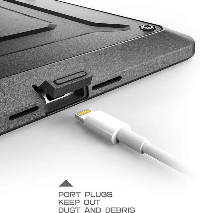 Alt view image 5 of 6 - SUPCASE [Unicorn Beetle Pro Series] Design for iPad Mini 5 Case, with Built-In Screen Protector Full-body Rugged Kickstand Hybrid Case for iPad Mini 5 (2019 release) & iPad Mini 4 (Black)