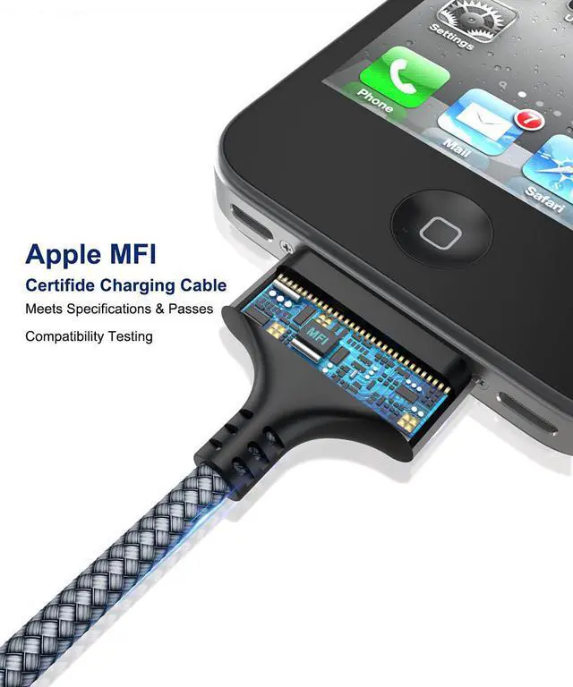 Alt view image 4 of 6 - 30-Pin to USB Cable 10 Feet, AkoaDa USB Charging & Sync Cable for iPhone 4 4s, iPhone 3G 3GS, iPad 1 2 3 iPod Touch 4 3 2 1, iPod Classic 3 2 1, & More