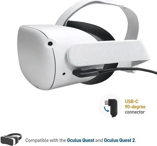 Alt view image 4 of 7 - Cable Matters Unidirectional Active USB C Cable 16.4 ft for Oculus Quest 2 Headset and Hard Drives (Compatible with Oculus Link Cable) 5Gbps Data Transfer, No Video, No Power Delivery Support