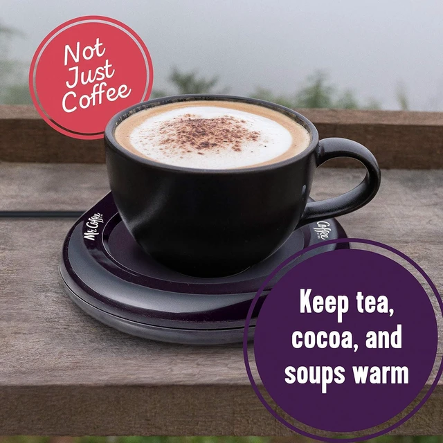 Alt view image 4 of 7 - Mr. Coffee Mug Warmer for Coffee and Tea, Portable Cup Warmer for Travel, Office Desks, and Home, Black & Salton Coffee Mug & Tea Cup Warmer for Office Use or Candle Warming, Electric Beverage Warmer